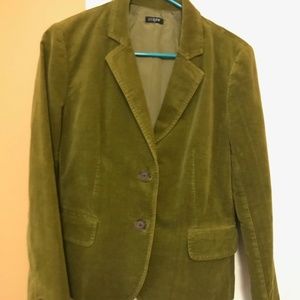 J Crew Schoolboy Velvet Blazer